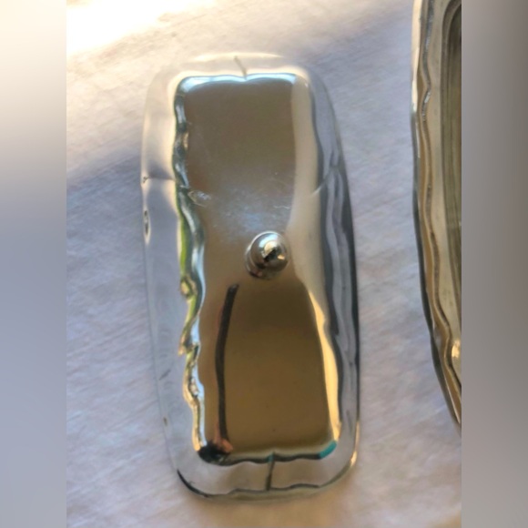 Vintage Wilton Armetale Pewter Queen Anne Butter Dish with Lid and Glass Insert - Picture 3 of 8